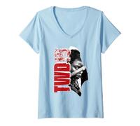 Femme The Walking Dead Michonne 15 T-Shirt avec Col en V