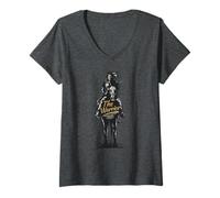 Femme The Warrior Original Hunter Icône pour Les aventuriers T-Shirt avec Col en V