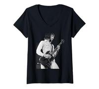 Femme The Who Pete Townshend Who's Next Tournée 1971 T-Shirt avec Col en V