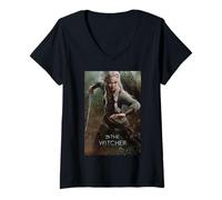 Femme The Witcher Ciri T-Shirt avec Col en V