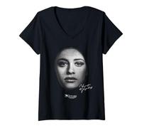 Femme The Witcher Yennefer Face T-Shirt avec Col en V