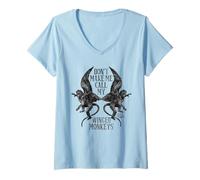 Femme The Wizard of Oz Winged Monkeys T-Shirt avec Col en V