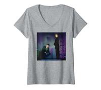 Femme The X-Files : David Duchovny et Gillian Anderson Michael Grecco T-Shirt avec Col en V