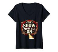 Femme Théâtre communautaire Théâtre Acteur Scène Acteur Théâtre Casting T-Shirt avec Col en V