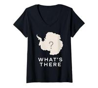 Femme Théorie d'accès restreint des Terres cachées de l'Antarctique T-Shirt avec Col en V