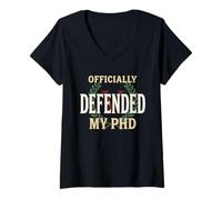Femme Thèse de doctorat Rédaction Dissertation Survivant T-Shirt avec Col en V