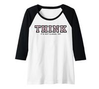 Femme Think It's Not Illégal Yet Collegiate Style Manche Raglan