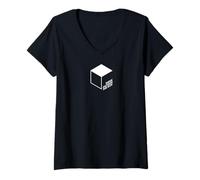 Femme Think Outside The Box Sortir des sentiers battus T-Shirt avec Col en V