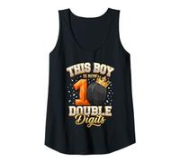 Femme This Boy is Now Double Digits Hockey Sports 10e Anniversaire Débardeur