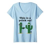 Femme This is A Prick Up T-Shirt avec Col en V