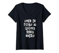 Femme This is Just A Punk Rock Shirt T-Shirt avec Col en V