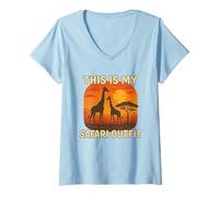 Femme This is My Safari Outfit Shirt Cool African Safari Lovers T-Shirt avec Col en V