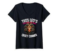 Femme This Leo's Too Loud for Your Quiet Corner T-Shirt avec Col en V