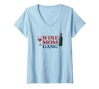Femme This Wine Mom Vote élections Civic Duty Voting T-Shirt avec Col en V