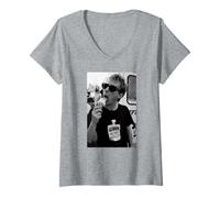 Femme Thom Yorke de Radiohead The Bends Era par Andy Willsher T-Shirt avec Col en V