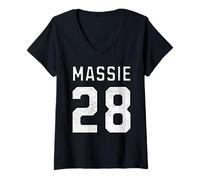 Femme Thomas Massie 2028 pour Le président Republican Vintage 28 T-Shirt avec Col en V