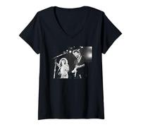 Femme Tina Turner et Son invité spécial Eric Clapton en Direct à Wembley T-Shirt avec Col en V