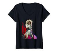 Femme Tina Turner Live Palace of Versailles Paris Tour d'adieu T-Shirt avec Col en V