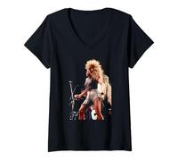 Femme Tina Turner Paris Tour d'adieu aux Affaires étrangères T-Shirt avec Col en V