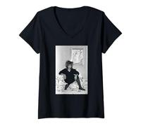 Femme Tina Turner, Reine du Rock 'n' Roll T-Shirt avec Col en V