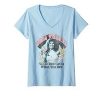 Femme Tina Turner What You Get is What You See T-Shirt avec Col en V