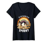 Femme Tis The Season Be Spooky Season Halloween in My Spooky Era T-Shirt avec Col en V