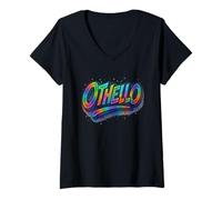 Femme Titre de la tragédie d'Othello Shakespeare Moor Venise T-Shirt avec Col en V