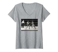 Femme Titre mondial de boxe poids lourds Muhammad Ali Henry Cooper T-Shirt avec Col en V