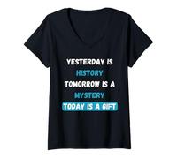 Femme Today is a Spiritual Inspirational Citation Design for Life T-Shirt avec Col en V
