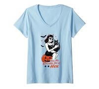 Femme Toi et Moi et Un Peu de Hex T-Shirt avec Col en V