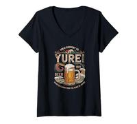 Femme Tokyo Souvenir bière Stout Japanese Obake Spirits Vintage T-Shirt avec Col en V