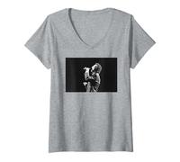 Femme Tom Jones au Liverpool Empire Theatre Live T-Shirt avec Col en V
