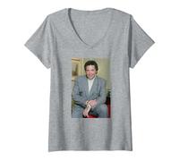 Femme Tom Jones Quoi de Neuf Pussycat Singer en 1991 T-Shirt avec Col en V