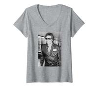 Femme Tom Jones Singer at Airport Années 80 T-Shirt avec Col en V