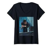 Femme Tom Smith Editors Lead Singer Live par Andy Willsher T-Shirt avec Col en V