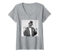 Femme Tommy Cooper Magic Prop Comédie Comédienne Légende 1975 T-Shirt avec Col en V