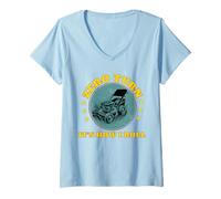 Femme Tondeuse à gazon zéro tour C'est comme ça que je roule la tonte de gazon jardinage T-Shirt avec Col en V