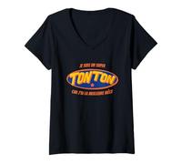Femme Tonton et Nièce Super Tonton et Meilleure Nièce du Monde T-Shirt avec Col en V