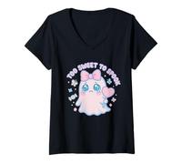 Femme Too Sweet to Spook Joli fantôme Pastel d'halloween T-Shirt avec Col en V