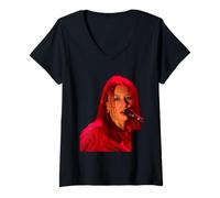 Femme Tori Amos Étrange Little Girls Era Live T-Shirt avec Col en V