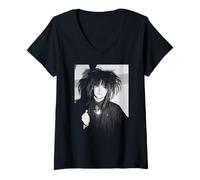 Femme Tournage du Clip vidéo de la Chanson « Boy George at The Medal Song » du Culture Club T-Shirt avec Col en V
