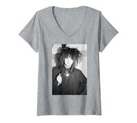 Femme Tournage du Clip vidéo de la Chanson The Medal du Boy George Culture Club T-Shirt avec Col en V