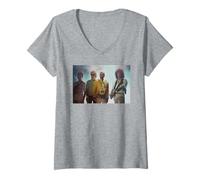 Femme Tournage du Clip vidéo The Miracle de Queen Freddie Mercury T-Shirt avec Col en V