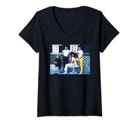 Femme Tournée américaine de l'ère Queen Under Pressure | Freddie Mercury T-Shirt avec Col en V