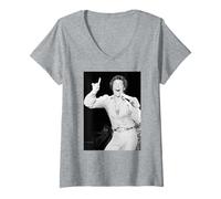 Femme Tournée américaine « It's Not Unusual » de Tom Jones en Concert en 1983 T-Shirt avec Col en V