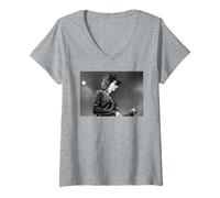 Femme Tournée Big Live Thing d'Andy Taylor Duran Duran 1988 T-Shirt avec Col en V