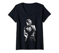 Femme Tournée de l'album The Who It's Hard, Roger Daltrey, 1982 T-Shirt avec Col en V