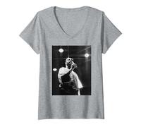 Femme Tournée de Stevie Wonder Live : La Femme en Rouge T-Shirt avec Col en V