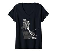 Femme Tournée d'Elton John Live Louder Than Concorde T-Shirt avec Col en V