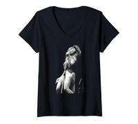 Femme Tournée des Affaires étrangères en Direct de Tina Turner 1990 T-Shirt avec Col en V